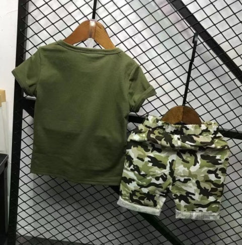 Boys Summer Camouflage Suit