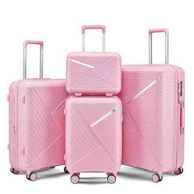 12 Liter Air Fryer Pink Travel Luggage 4-piece Set