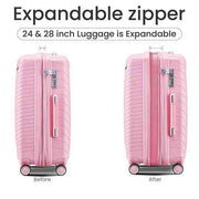 12 Liter Air Fryer Pink Travel Luggage 4-piece Set