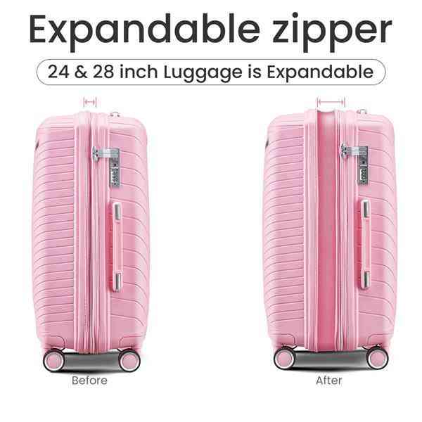 12 Liter Air Fryer Pink Travel Luggage 4-piece Set