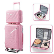 12 Liter Air Fryer Pink Travel Luggage 4-piece Set