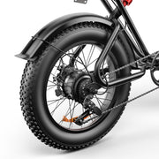 20A Black Electric Bike Black C91 20 Inch 20A Black Electric Bike