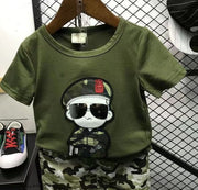 Boys Summer Camouflage Suit