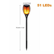 51 Leds Solar Light / 1 Pack Waterproof Led Solar Garden Light Flickering Flame Torches Lamp