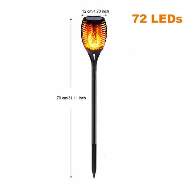 72 Leds Solar Light / 1 Pack Waterproof Led Solar Garden Light Flickering Flame Torches Lamp