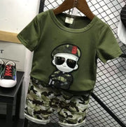 Boys Summer Camouflage Suit