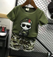 Boys Summer Camouflage Suit