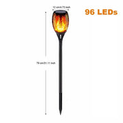 96 Leds Solar Light / 1 Pack Waterproof Led Solar Garden Light Flickering Flame Torches Lamp