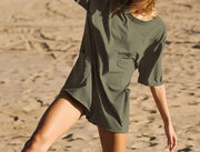 Army Green / S Woman Casual Romper