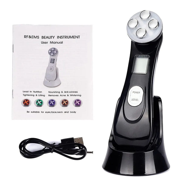 Black no Box Skin Care Face Massager