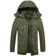 Camo Jacket Army Green / 2XL Windproof And Cold-resistant Ultra-fine-meshed Thickening Velvet Lining Cotton-padded Jacket