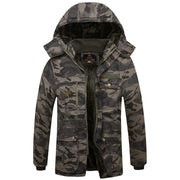 Camo Jacket Black Flower / 2XL Windproof And Cold-resistant Ultra-fine-meshed Thickening Velvet Lining Cotton-padded Jacket