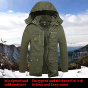 Camo Jacket Windproof And Cold-resistant Ultra-fine-meshed Thickening Velvet Lining Cotton-padded Jacket