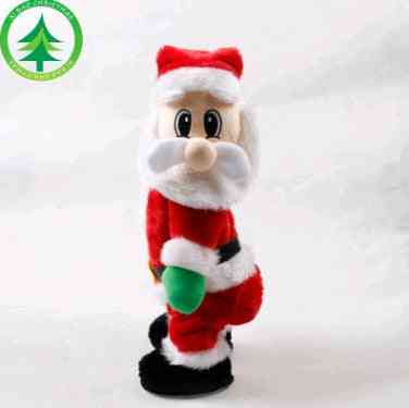 Christmas Decorations Electric Santa Twe English / Red / 16x12x46CM Christmas Decorations Electric Santa Twerking