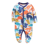 Cotton one-piece baby clothes 12m / Dinosaur Cotton one-piece baby clothes