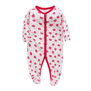 Cotton one-piece baby clothes 12m / Strawberry Cotton one-piece baby clothes