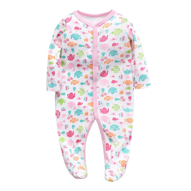 Cotton one-piece baby clothes 12m / Teapot Cotton one-piece baby clothes