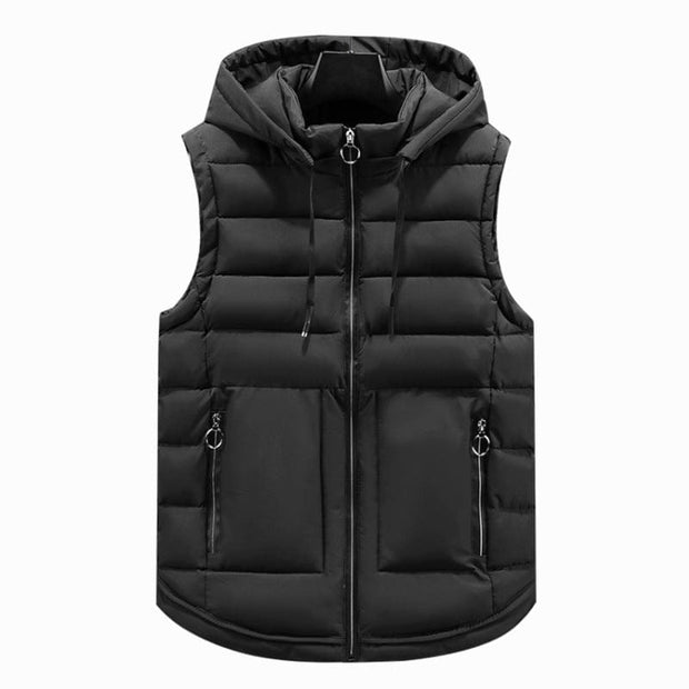 Cotton Padded Vest Men's Autumn And Winter Thickened Cotton Padded Vest