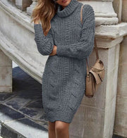 Dark Grey / Medium Long Sleeve Dresses For Woman