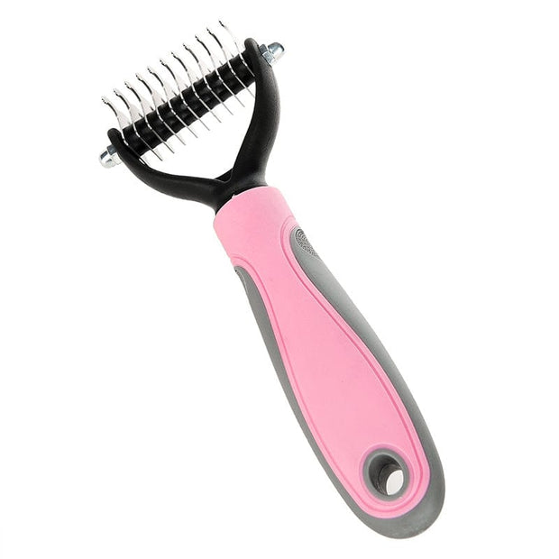 Dog Hair Brush Pink / L Dog or Cat Hair Brush