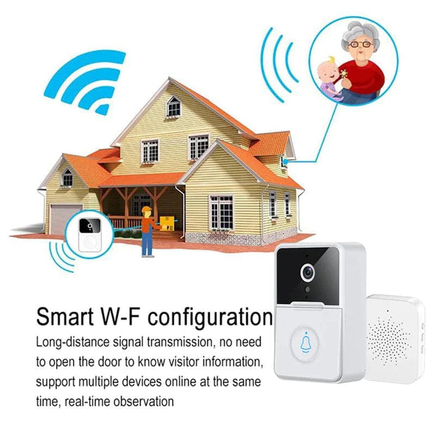 Doorbell Intercom Video Camera Wireless Security Smart WiFi Doorbell Intercom Video Camera Door Ring Bell Chime