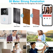 Doorbell Intercom Video Camera Wireless Security Smart WiFi Doorbell Intercom Video Camera Door Ring Bell Chime