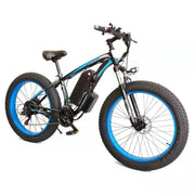 Electric Bicycle Blue / AU Electric Bicycle Lithium Tram Snow Electric Mountain Bike 21 Speed