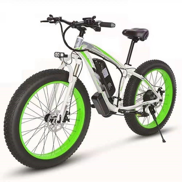 Electric Bicycle Green / AU Electric Bicycle Lithium Tram Snow Electric Mountain Bike 21 Speed