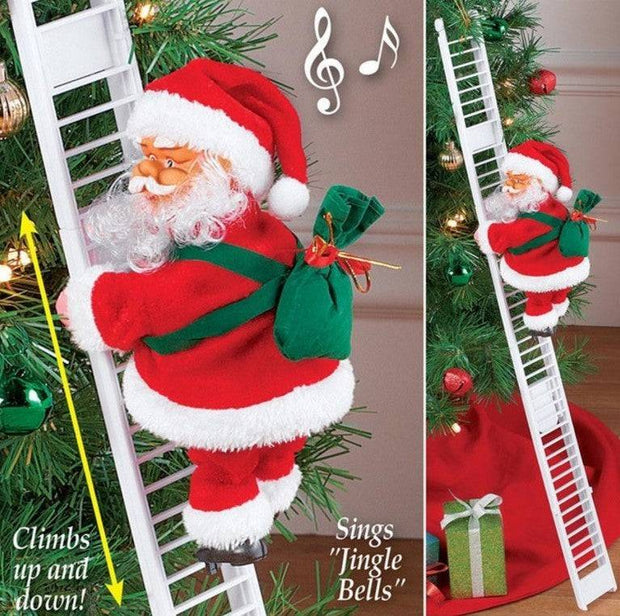 Electric Santa Claus Climbing Ladder Electric Santa Claus Climbing Ladder