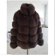 Faux fox fur coat Ladies Faux fox fur coat