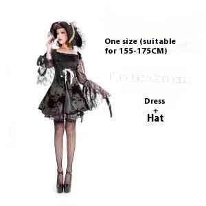 Girl Halloween costumes Black lace W19 / One size Girl Halloween Costumes