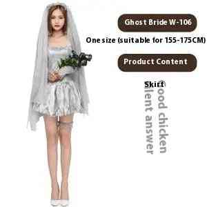 Girl Halloween costumes Bride W106 / One size Girl Halloween Costumes