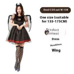 Girl Halloween costumes Demon costume W158 / One size Girl Halloween Costumes