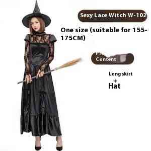 Girl Halloween costumes Sexy Lace Witch W102 / One size Girl Halloween Costumes