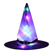 Halloween Witch Hat With LED Lights Purple / Glow Halloween Witch Hat With LED Lights