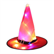 Halloween Witch Hat With LED Lights Red / Glow Halloween Witch Hat With LED Lights