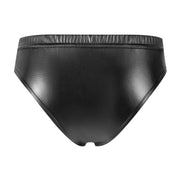 Leather Briefs Men's Close-fitting Matte Leather Briefs