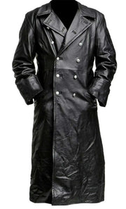 Leather Trench Coat Black Leather Trench Coat