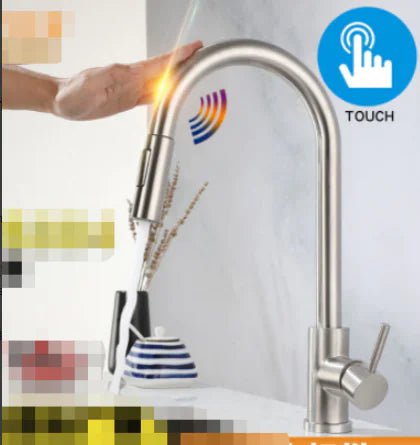 New 1067-Brush Nickel Kitchen Smart Touch Faucets