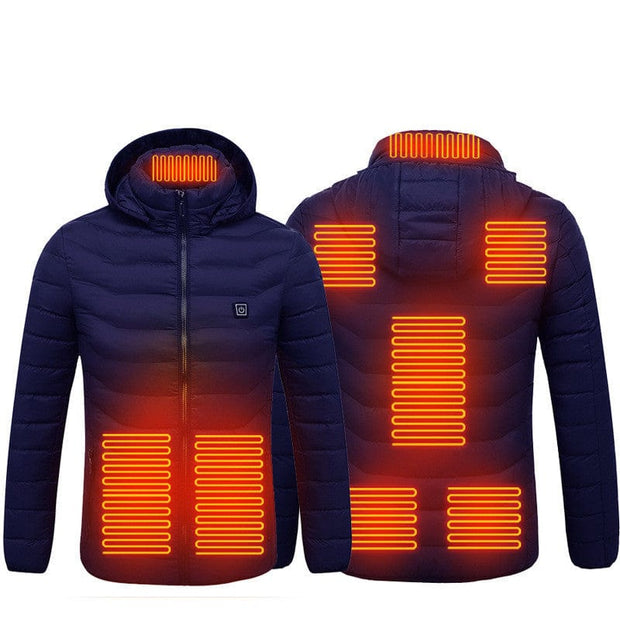 New Heated Jacket New Heated Jacket Coat USB Electric Jacket Cotton Coat Heater Thermal Clothing Heating Vest Men's Clothes Winter