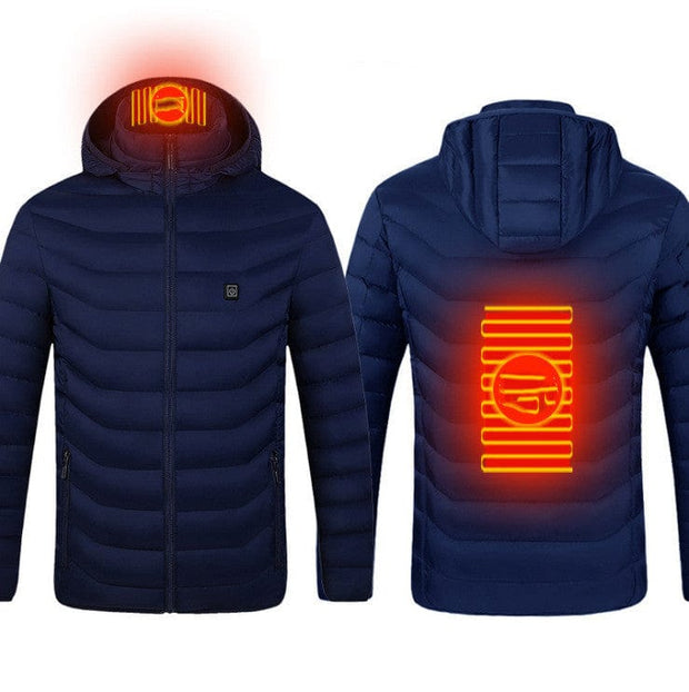 New Heated Jacket New Heated Jacket Coat USB Electric Jacket Cotton Coat Heater Thermal Clothing Heating Vest Men's Clothes Winter