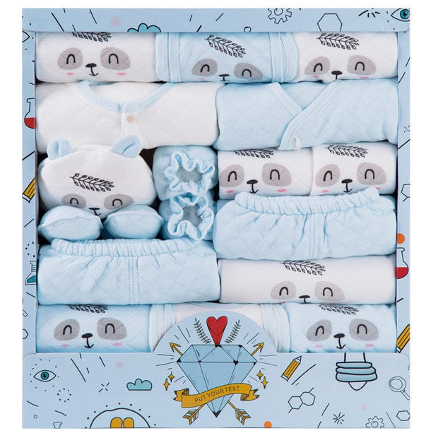 Newborn Gift Box Set Blue / Newborn / B Baby Clothes Cotton Newborn Gift Box Set