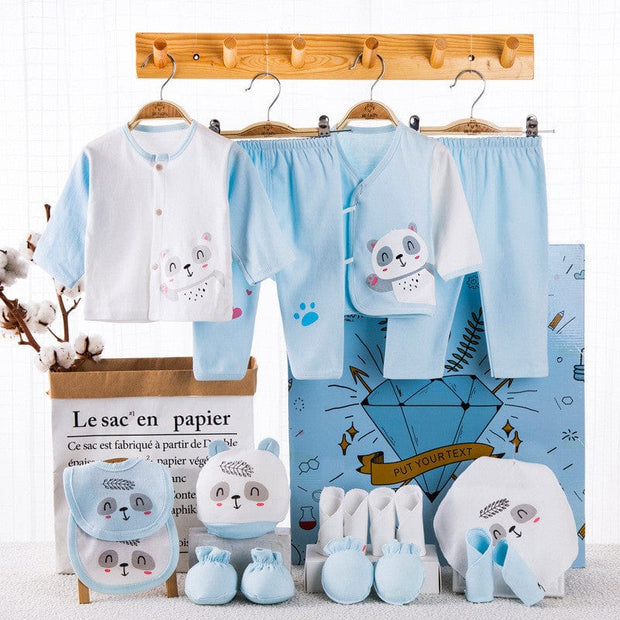 Newborn Gift Box Set Blue Newborn gift box baby clothes set