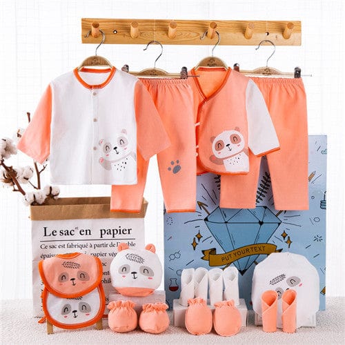 Newborn Gift Box Set Orange Newborn gift box baby clothes set