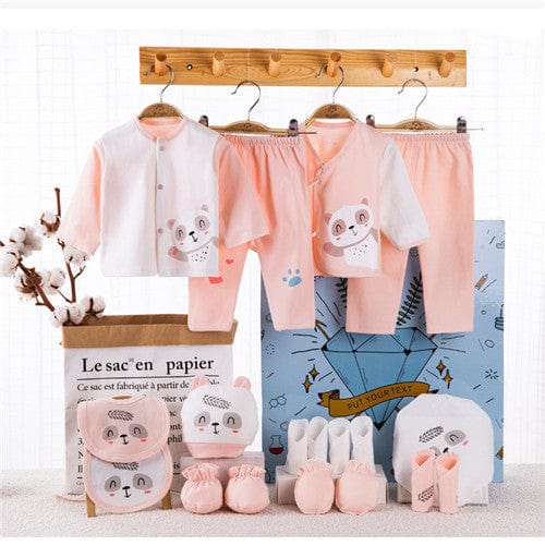 Newborn Gift Box Set Pink Newborn gift box baby clothes set