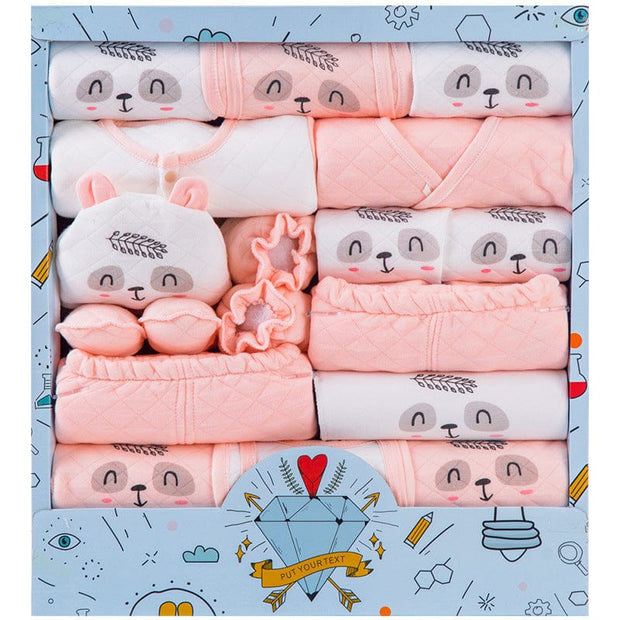 Newborn Gift Box Set Pink Thick Newborn gift box baby clothes set