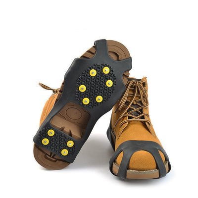 Outdoor Hiking Shoes Spikes Ice Traction Cleats -Strap onto boots