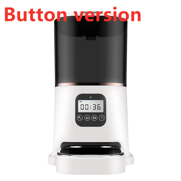 Pet automatic smart feeder 1White / Button version / EU Pet automatic smart feeder