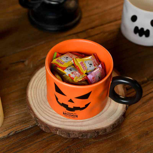 Pumpkin Ceramic Cup With Handle Pumpkin Ceramic Cup With Handle