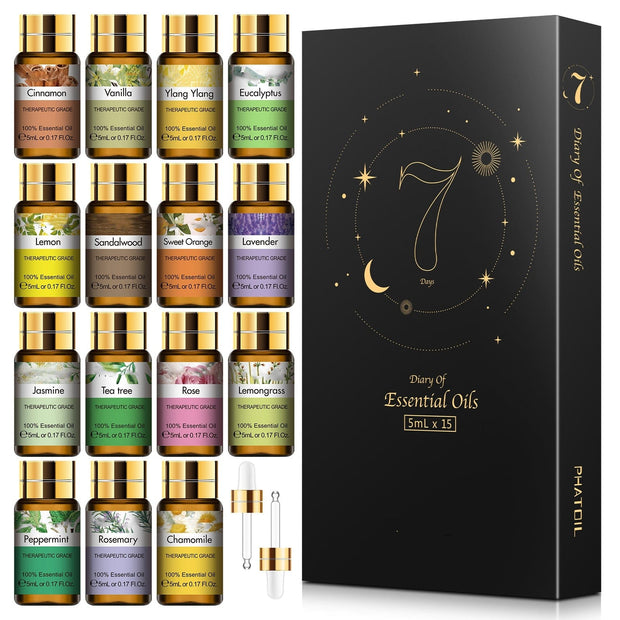 Pure Essential Oils 15pcs Set Pure Essential Oils 15pcs Gift Set Natural Plant Aroma